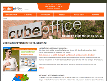 Tablet Screenshot of cubeoffice.de